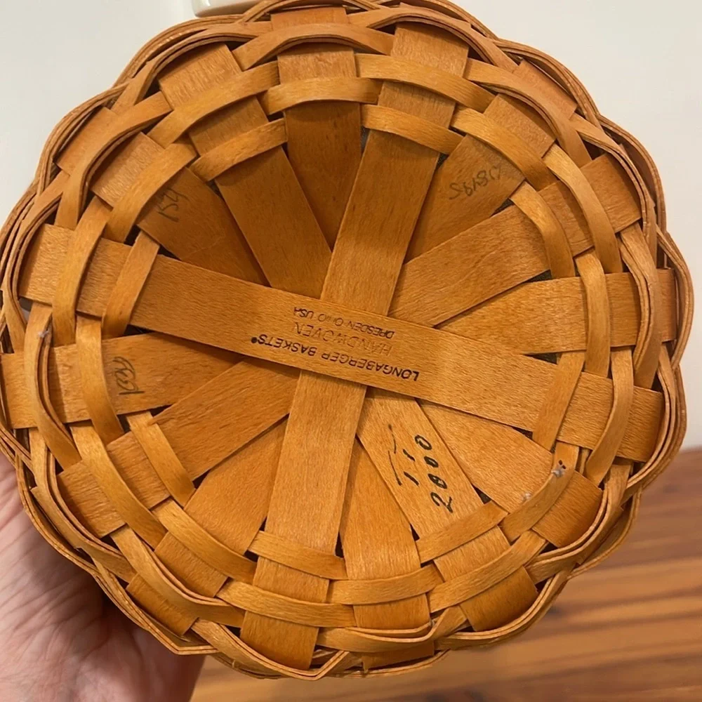 Vtg Longaberger 2000 May Series Morning Glory Basket